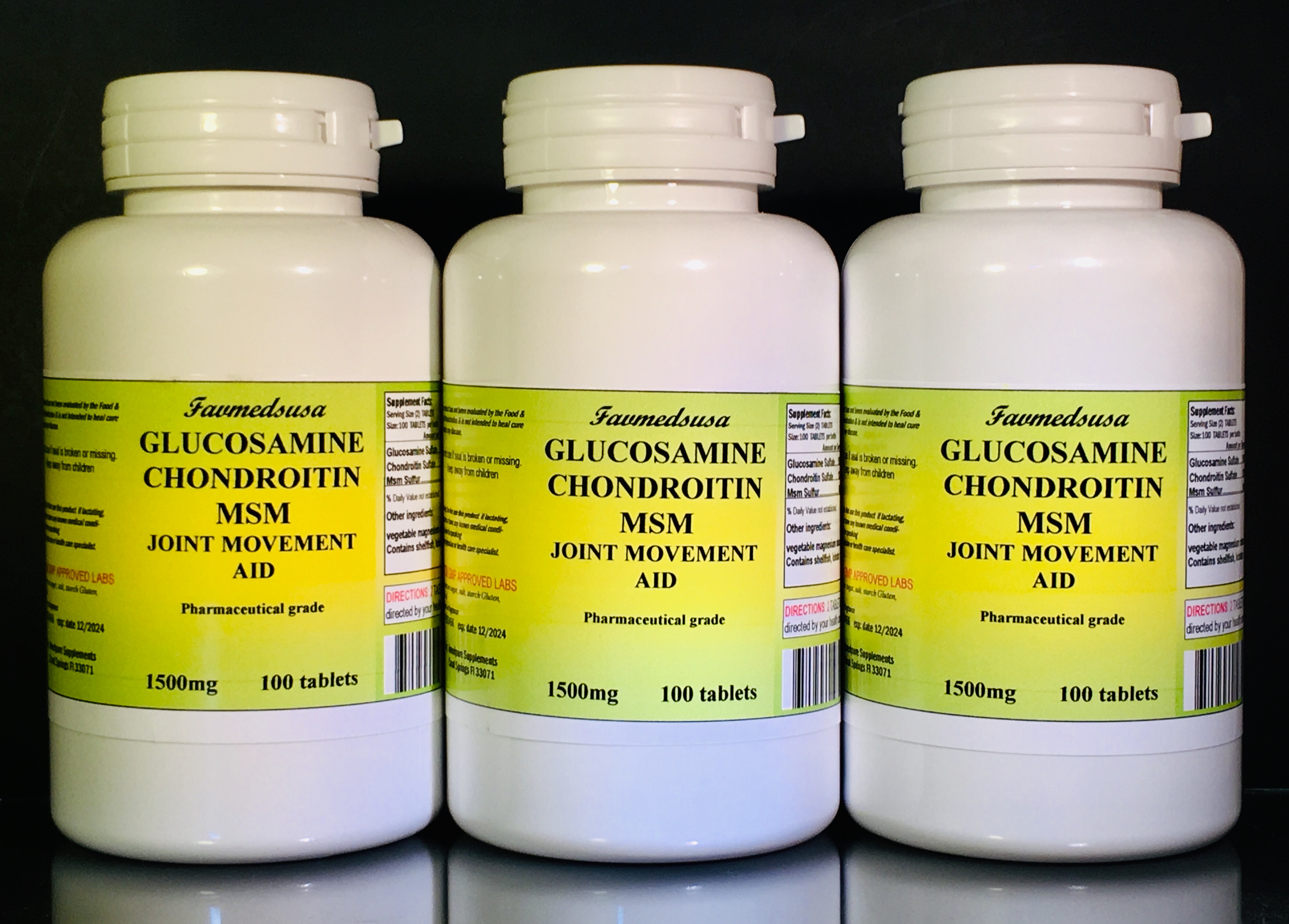 Glucosamine Chondroitin +MSM - 300 (3x100) tablets